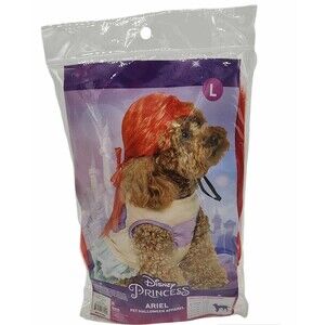 Princess Ariel LARGE Halloween Dog Pet Costume Little Mermaid Disney NEW